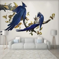 custom 3d photo wallpaper new chinese style magnolia meticulous flower and bird landscape background wall decorative painting