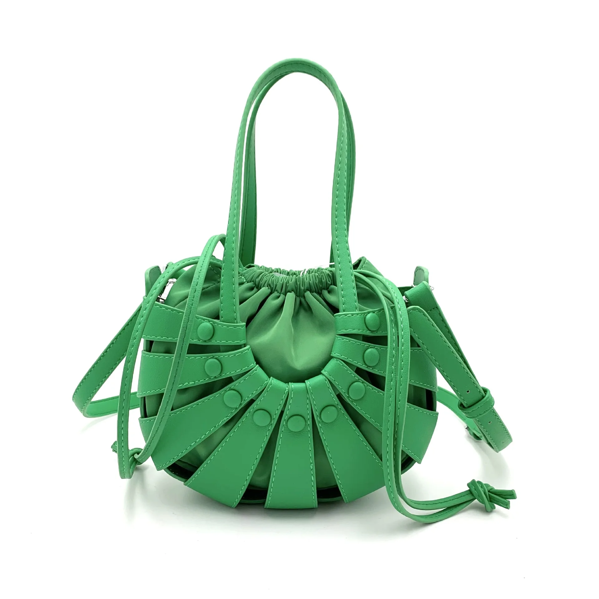 

Spring 2021 new fashion rope woven women's bag basket to carry a slanted cross bag