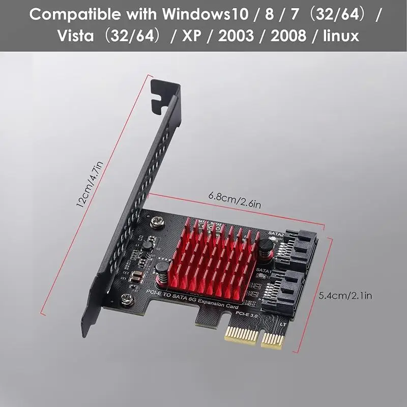 LX0B PCI-E 1X GEN3 to sata3.0 Карта расширения PCIE 6 Гбит/с JMICRON + набор микросхем JMB582