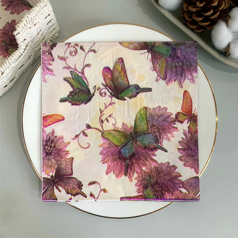 

Новинка, бумажные салфетки для свадьбы, вечеринки, Запада, ресторана, 20 цветов