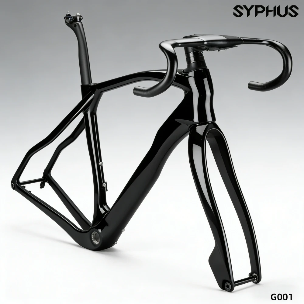 Карбоновый гравийный велосипед Syphus T1100, 700C, дисковый тормоз, гравийный шоссейный велосипед, рама, дорожный велосипед, гравийная рама, гравийный шоссейный велосипед (art.: 3920d39dd0189) - 3920d39dd0189