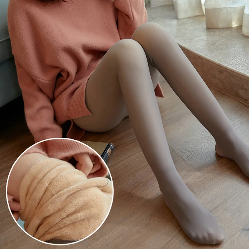 

Women Plus Velvet Leggings Winter High Waist Elastic Keep Warm Legging Female Slim Sexy Stockings Leggins Woman Clothes