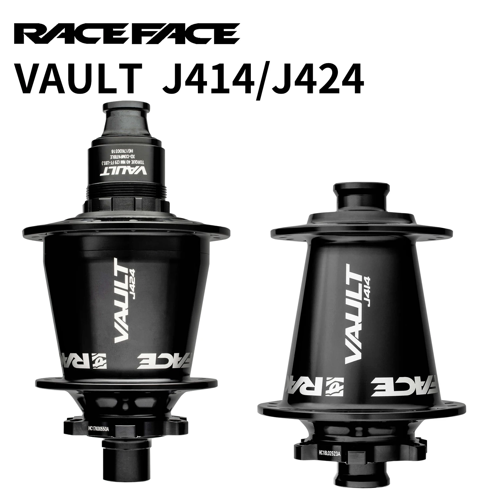 Фото Ступица RACEFACE Vault J-Bend — втулки 32H J414/J424 15x110 12x148 32H xD Freehub 6-болтовый комплект 60T F/R №1