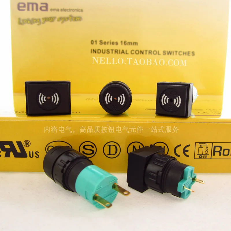 Зуммер EMA 16 мм 01B-RC40 01B-RI40 01B-CC40 01B-CI40 01B-SC40 01B-SI40 S12 Q12 непрерывный/периодический звук