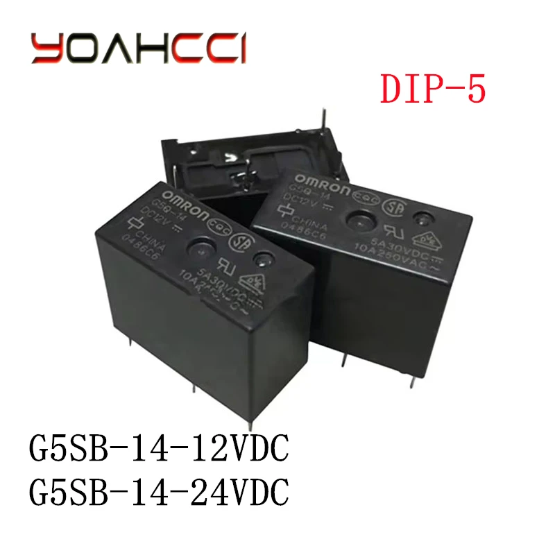 5 шт./лот G5SB-14-12VDC G5SB-14-24VDC DIP-5 новое оригинальное реле мощности G5SB-14-DC12V