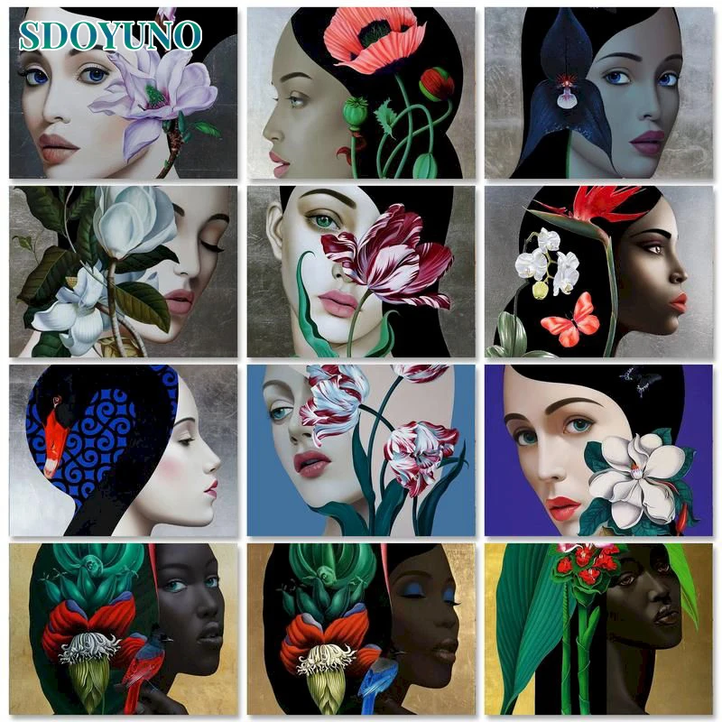 

Набор для рисования по номерам SDOYUNO, холст «сделай сам» для взрослых, 40 х50 см