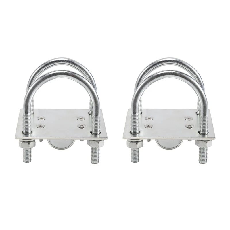 

Top Deals 2X Antenna Mast Clamp Bracket With U-Bolts Anti-Rust Clamp Panel Pipe Mounting Hardware For Outdoor Lora Antenna Heliu