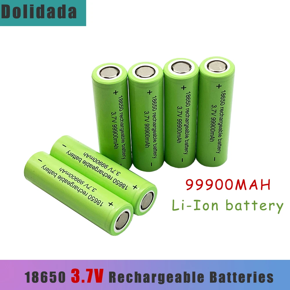 

99900mah 3.7V 18650 Lithium Battery High Capacity Rechargeable Batteries for Flashlight Toy Electrical Charging Torch Batterie