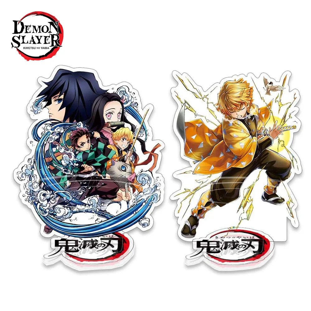 

Anime Demon Slayer Acrylic Figures Cartoon Stand Model Toy Cosplay Kamado Tanjirou Nezuko Desk Decor Standing Sign Kids Toy Gift