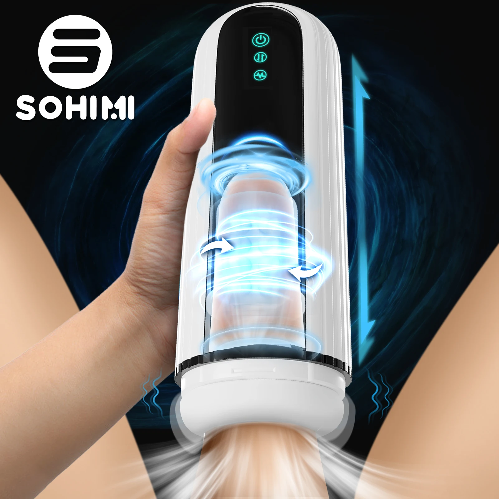 Автоматический мужской мастурбатор Sohimi, секс-игрушки, Вибрационный масту...