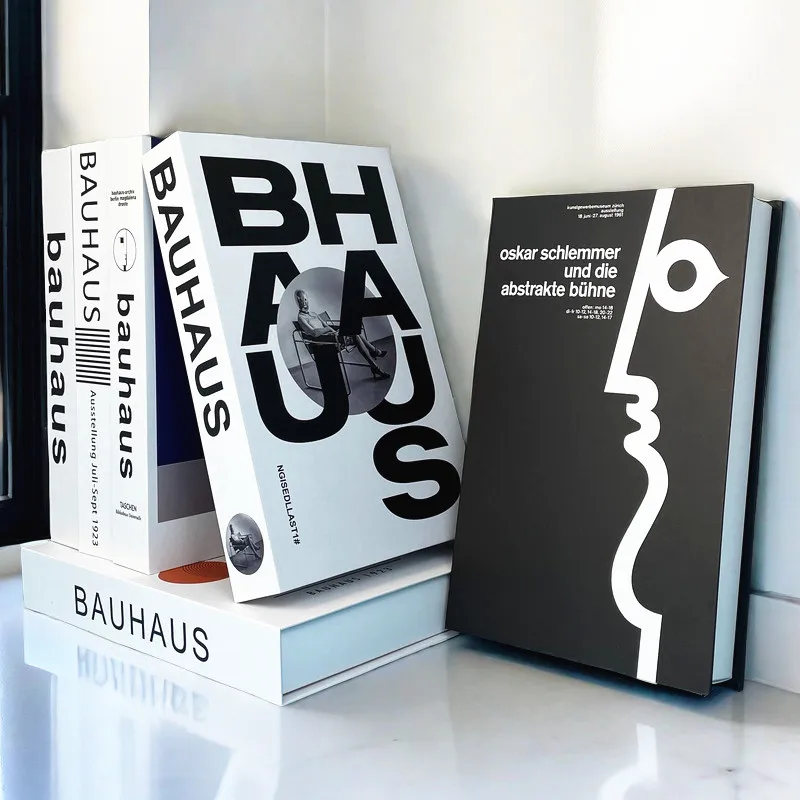 Поддельные книги Bauhaus для украшения Роскошный Домашний Декоративный ящик