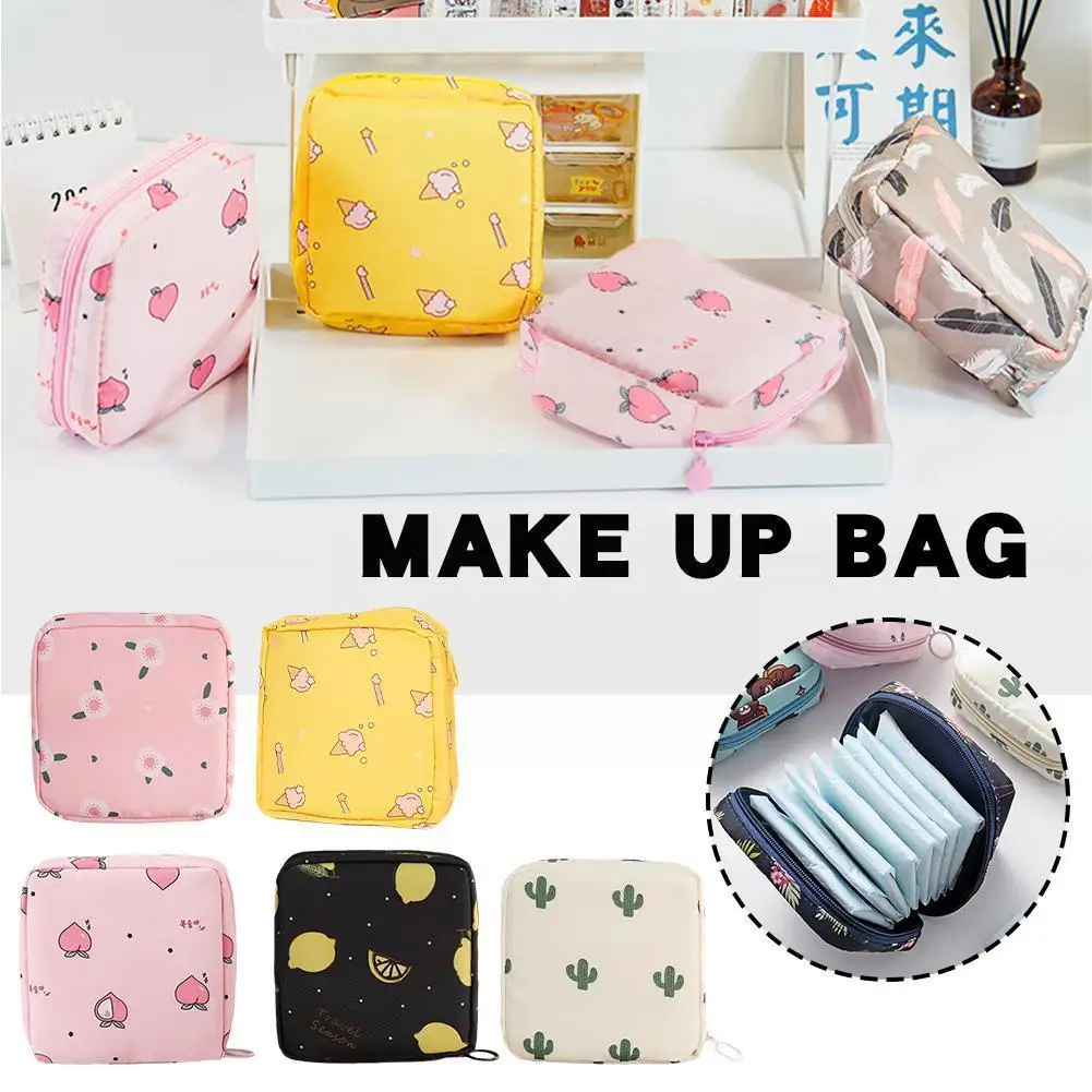 

Mini Cosmetic Bag Solid Color Travel Toiletry Storage Beauty Bag Special Cactus Offer Organizer Bag Bag Makeup Cosmetic U1O7