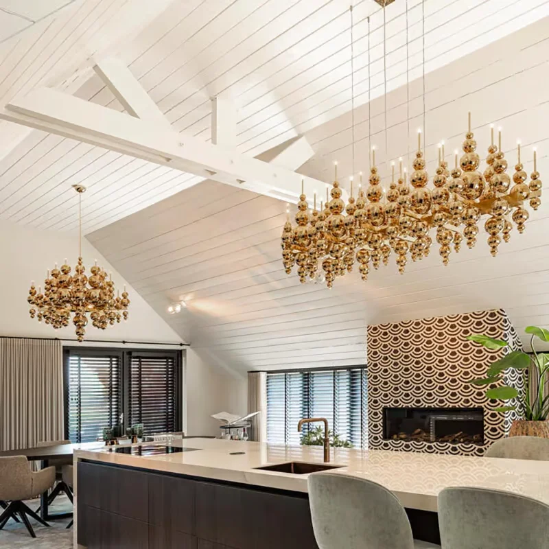 Люстра Tears From Moon черная пузырьковая лампа для ресторана подвесные светильники