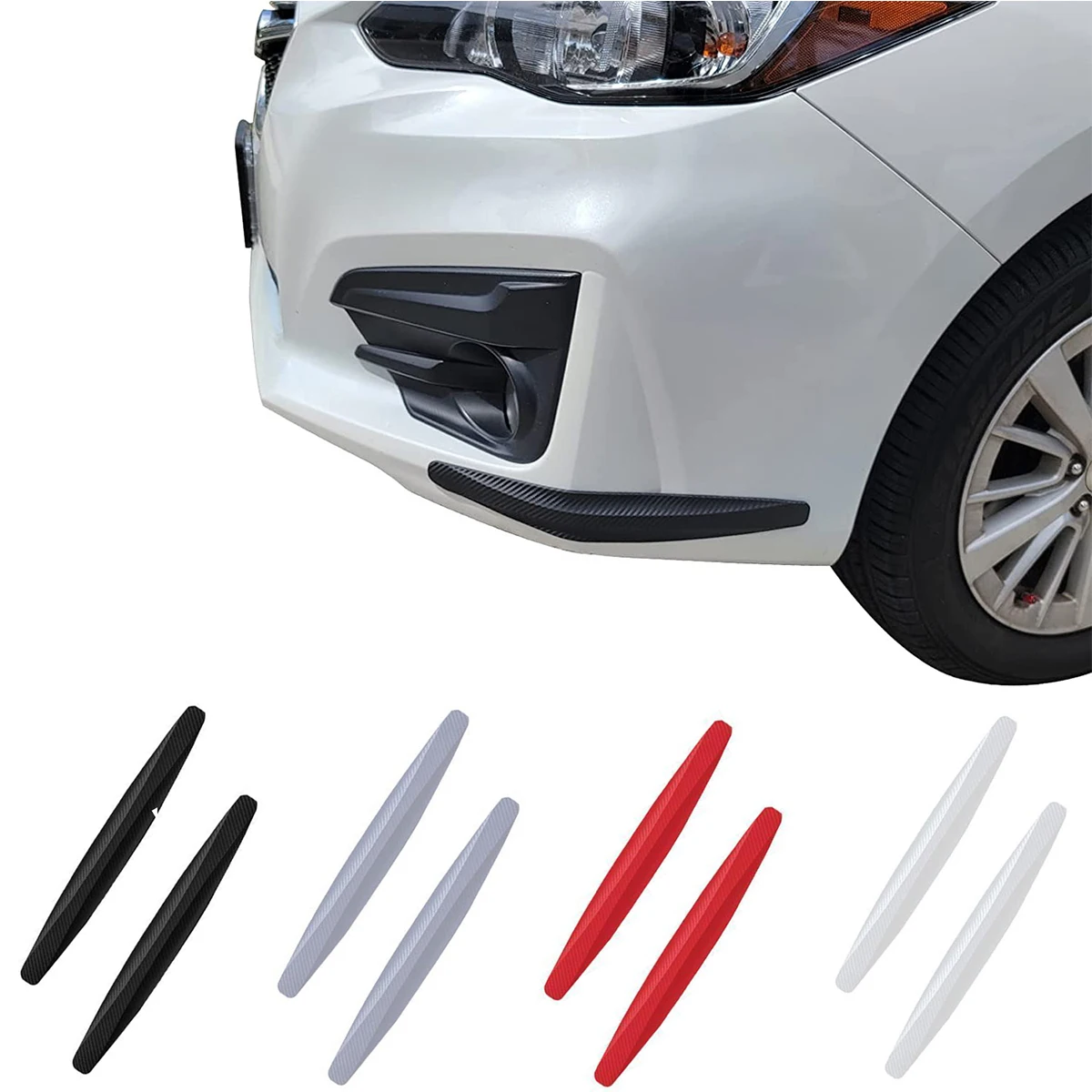 Купи 2Pcs Car Bumper Guard Protector Strip Sticker Soft PVC Anti-rub Auto Front Rear Bumper Guard Edge Lip Protection Car Accessories за 125 рублей в магазине AliExpress