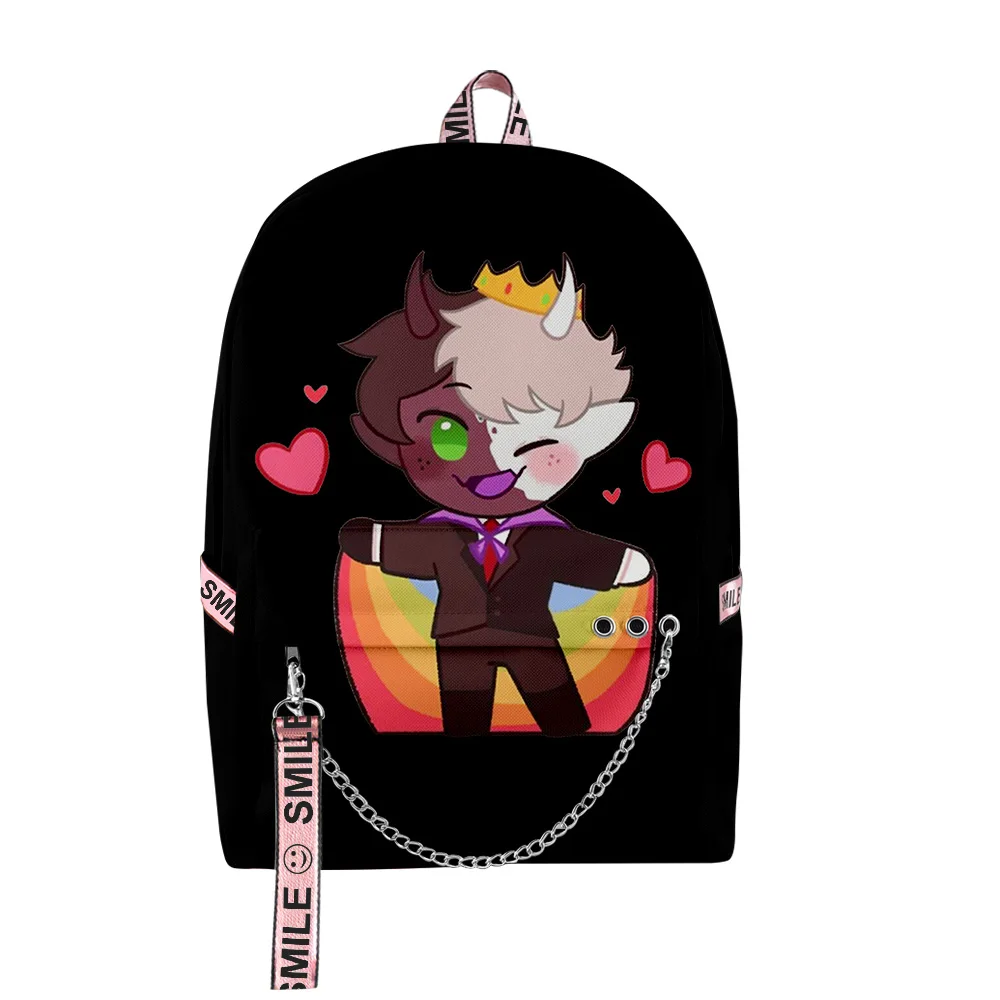 

Cartoon Fashion Novelty Ranboo 2 Student School Bags Unisex 3D Print Oxford Waterproof Notebook multifunction Travel Backpacks