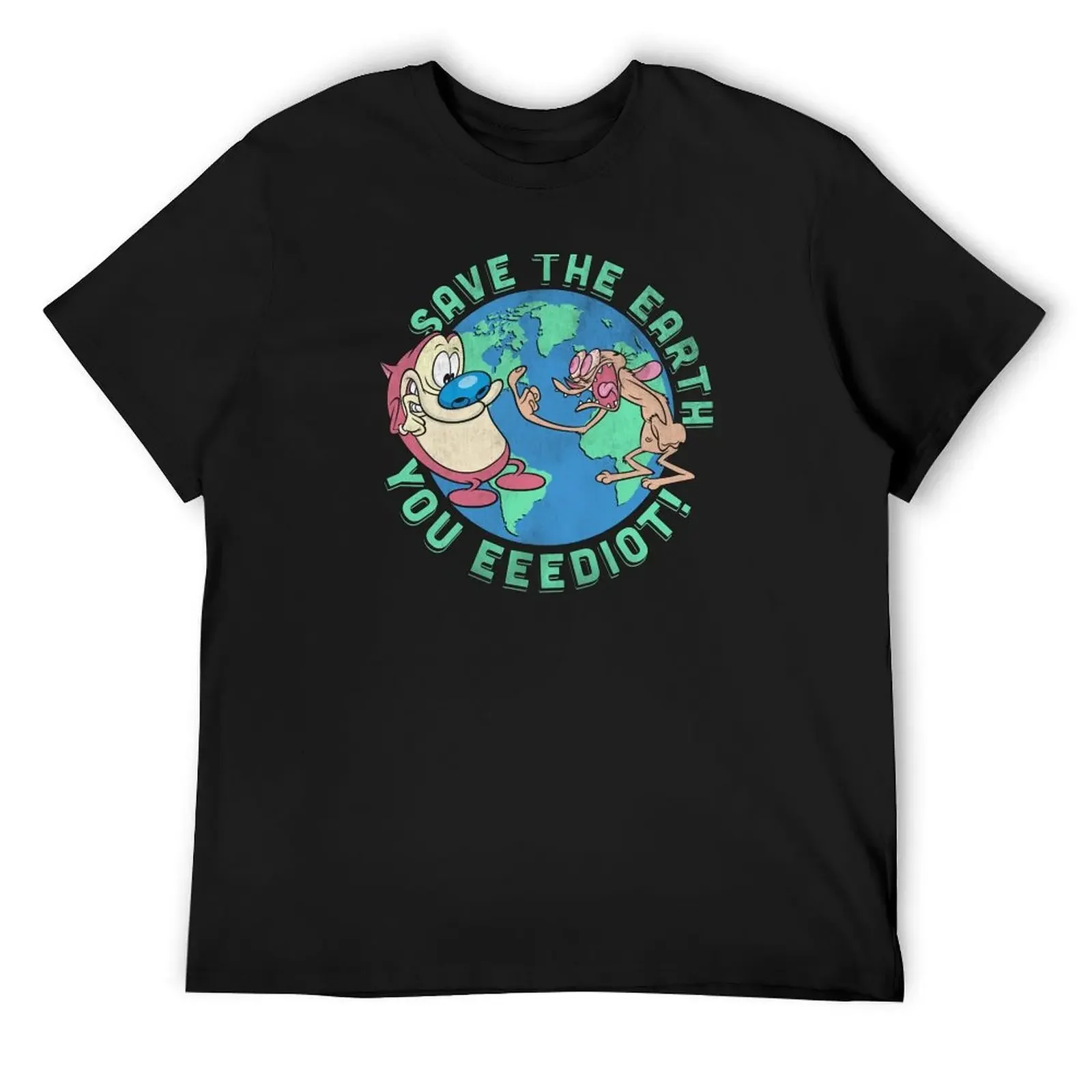 Рен и стимулизм Save The Earth You Eeediot Day Винтажная футболка милые топы таможенная