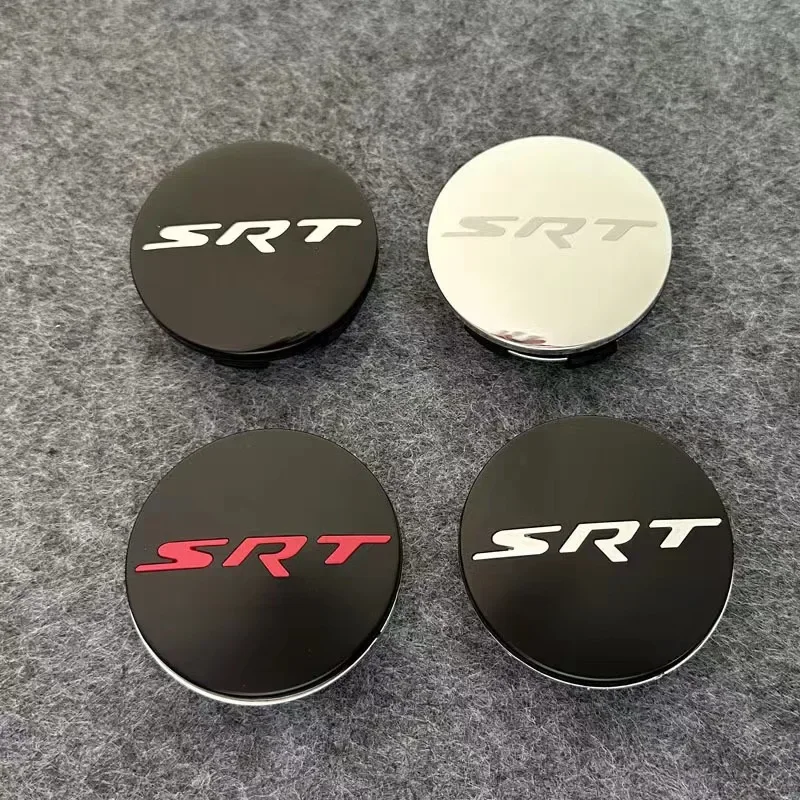 4 шт. 63 мм колпаки центральной ступицы колес SRT для Dodge Challenger Charger Nitro Caliber Journey Caravan