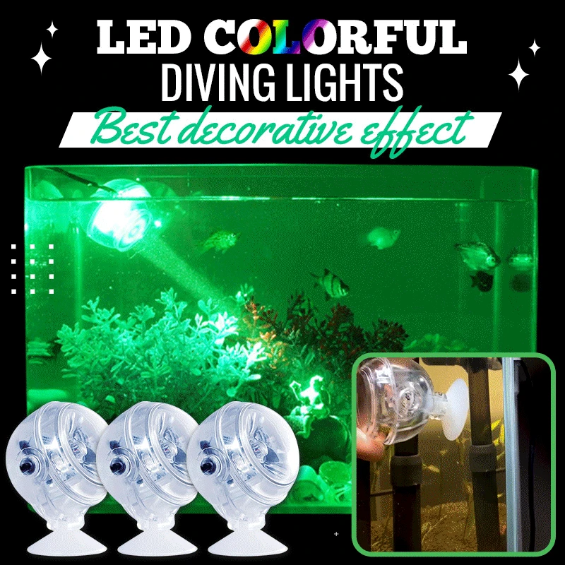 

Fish Tank Light Colorful LED Spotlight Underwater Diving Fish Lighting Waterproof Night Light For Fish Aquarium Decoration Lamp
