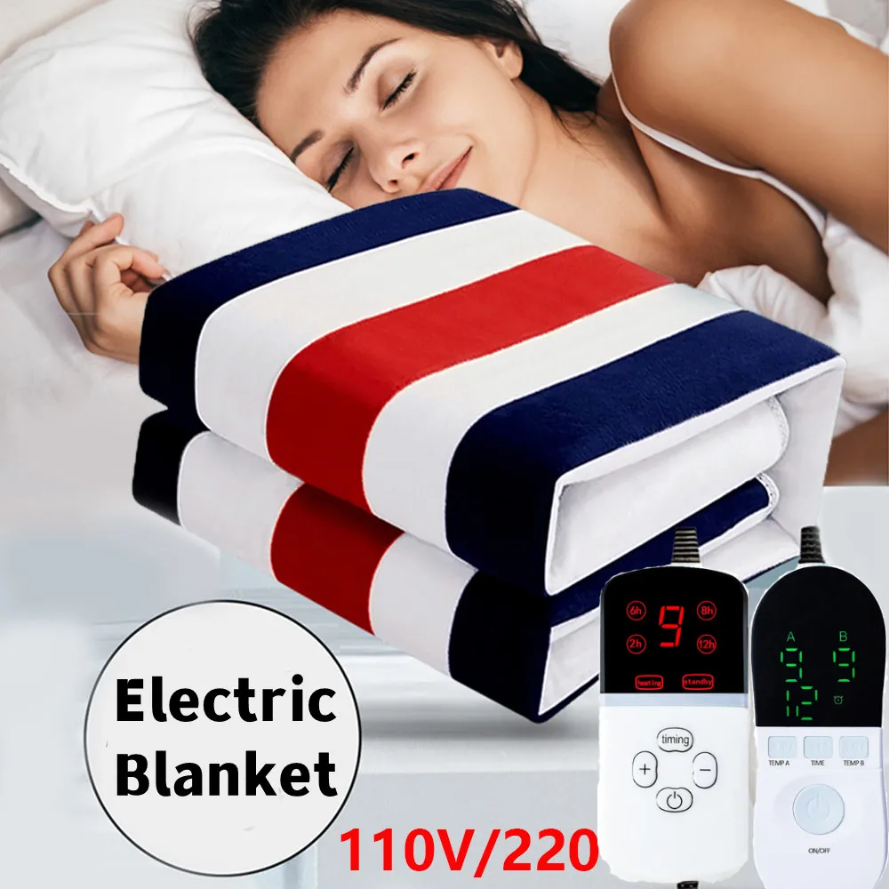 

Electric Heated Blanket 220V Thicker Heating Blanket Thermostat Carpet For Double Body Winter Warmer Sheets Electric Mattress