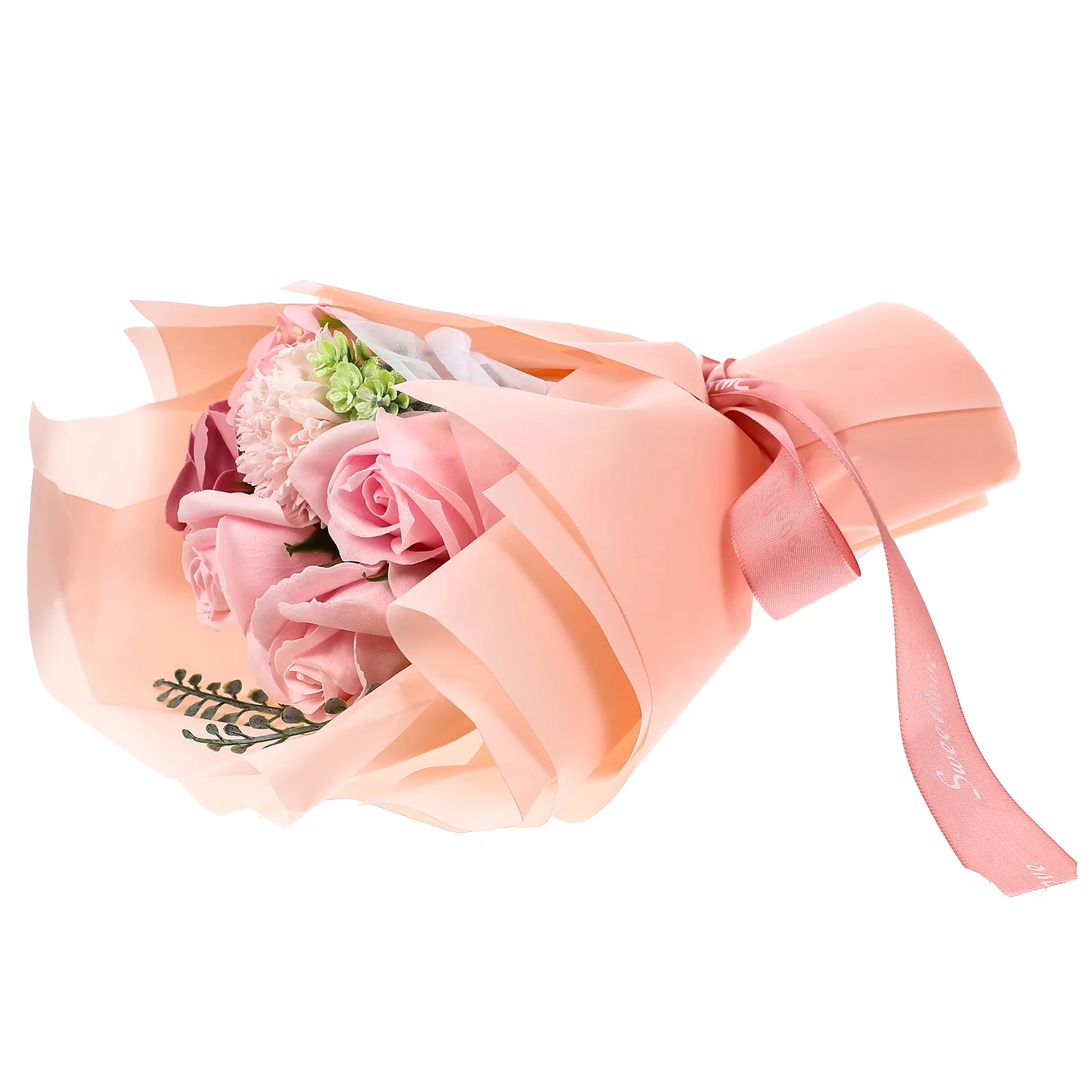 

Flower Bouquets Bouquet Soap Flowers Artificial Rose Wedding Fake Valentine Silk Day Gift Holding Bride Realistic Bath