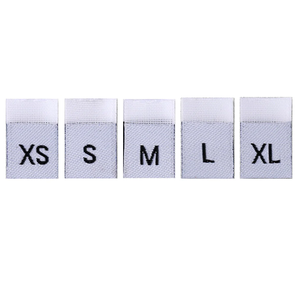 

Size Labels Tags Clothing Clothes Label Sew Sewingembroidered Shirtwoven Foldedgarment Garments Tag Cut Iron Crafting Fabric