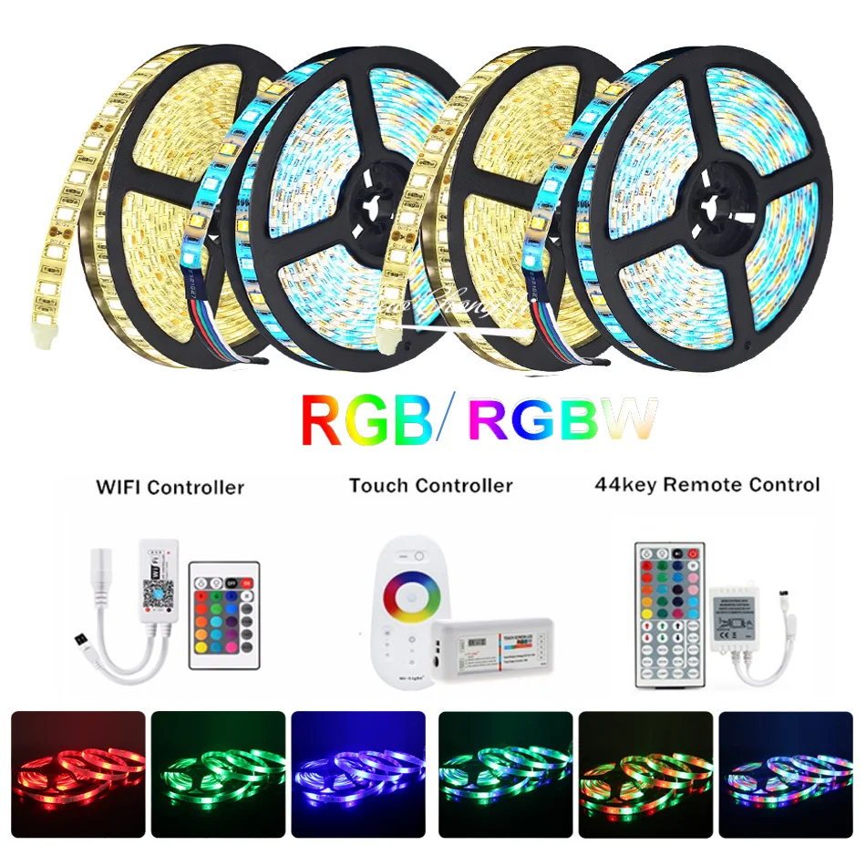 

Светодиодная лента RGB SMD 5050 Wi-Fi пульт