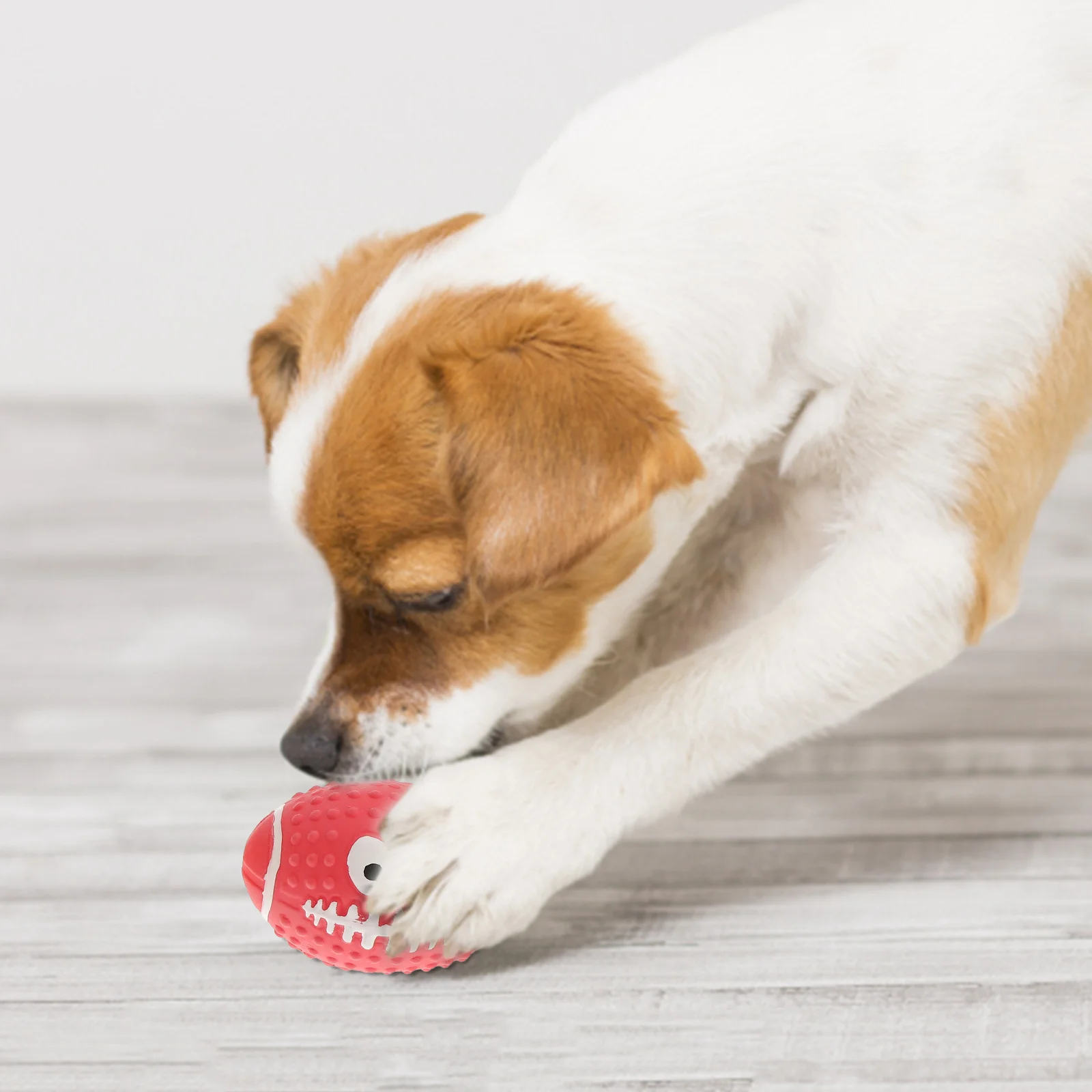 

Teething Toy 3pcs Latex Dog Squeaky Toys Rugby Dog Chew Toys Puppy Teething Toys Dog Molar Toy Interactive Dog Toys for Dog
