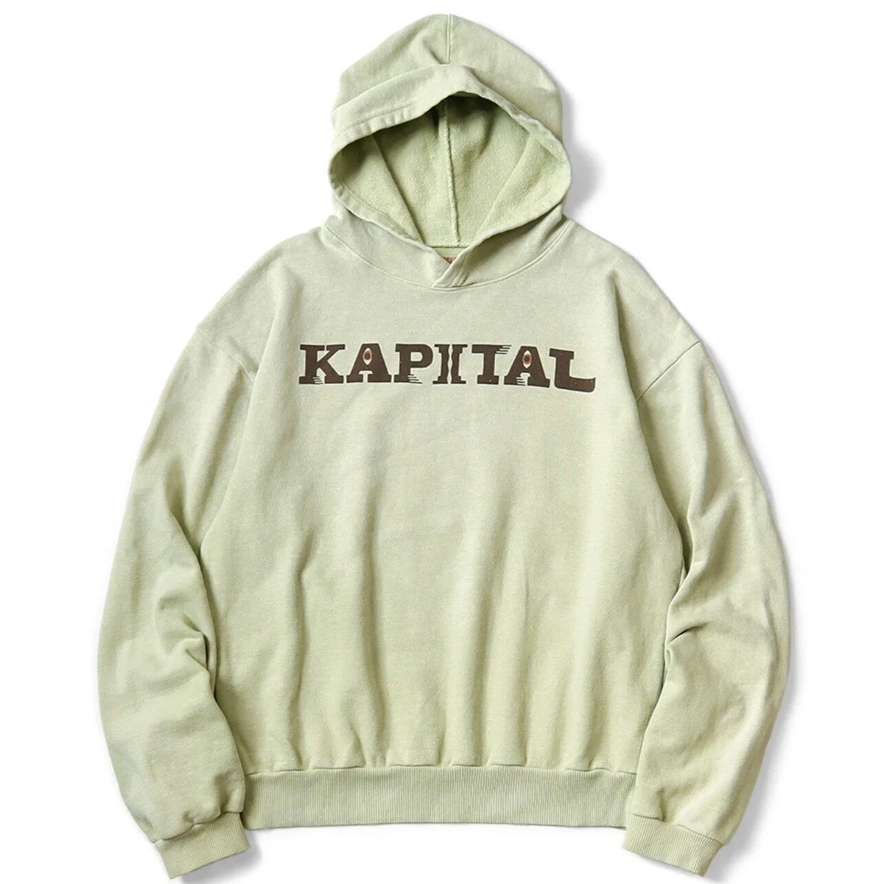 Фото Япония 24AW KAPITAL Hirata Kazuhiro: Теплые хлопковые худи оверсайз с принтом для мужчин №5