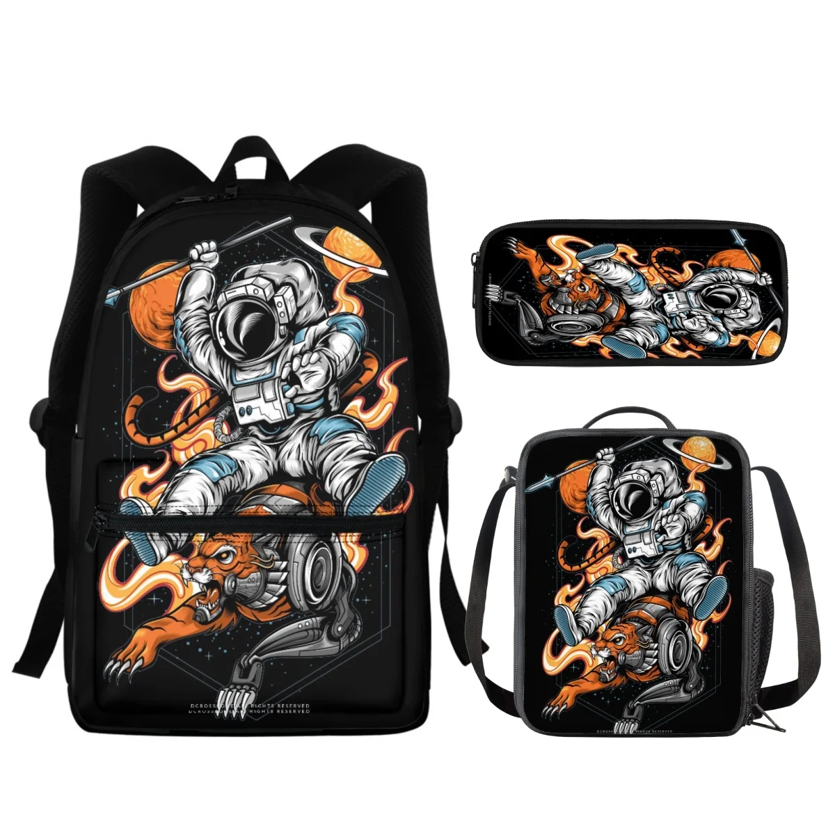 

3 шт./комплект, рюкзаки для карандашей, с мультяшным астронавтом