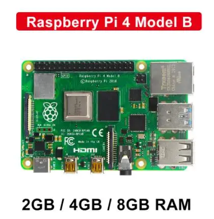 Raspberry Pi 4 Model B Dev Board Kit RAM 2gb 4gb 8gb BCM2711 Cortex-A72 v8 1.5GHz Support 2.4/5.0 GHz WIFI Bluetooth 5.0