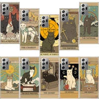 the empress tarot cat art print phone case for samsung a73 a53 a33 a23 5g a13 a03s galaxy a02s a12 a22 a32 a42 a52 a72 a50s a70s