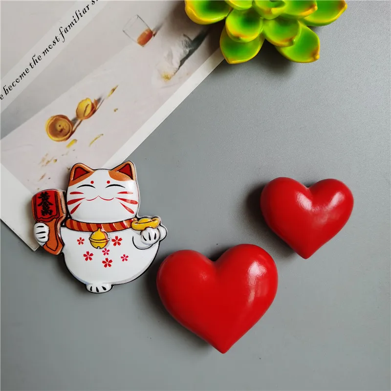 Купите 5 и получите 1 3D Милые магниты на холодильник кавайная Роза Подсолнух