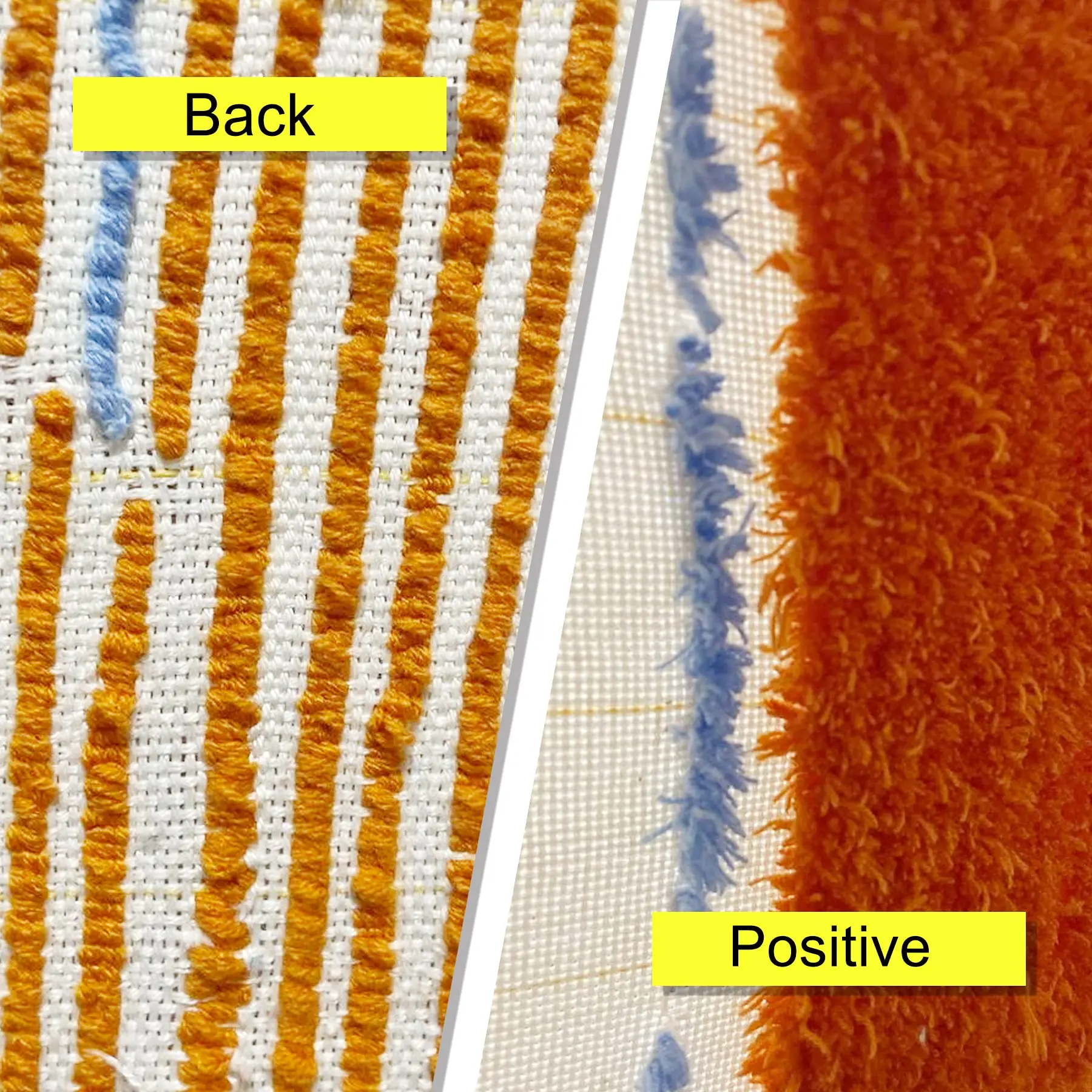 Первичная тафтинговая ткань с маркированными линиями перфоратор ручной работы