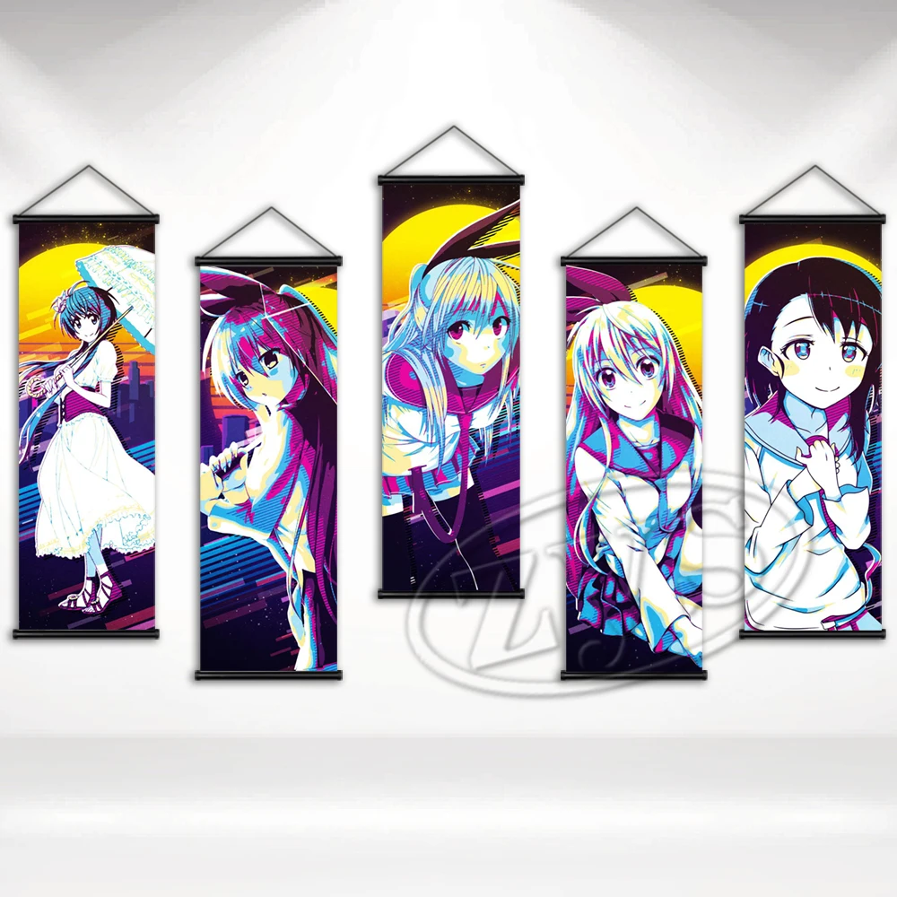 

Аниме Висячие свитки Nisekoi постер картина HD Печать Классическая стена Фотофон для украшения дома спальни