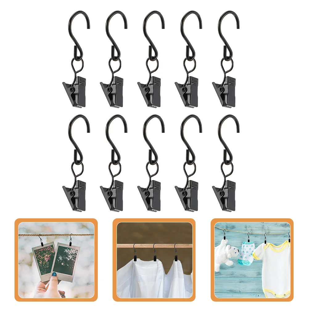 

Curtain Clips Hooks Clip Shower Hook Hanging Shangersshaped Rings Light Rod Window Photos Rope Clamps String Bathroom Hanger