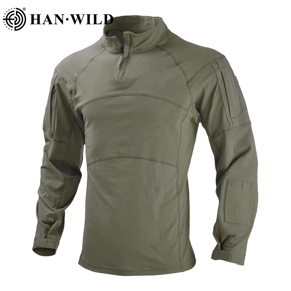 Tactical Shirt Army Combat Shirts Airsoft Tops Airsoft Long Sleeve Military Shirt Paintball Hunting Clothes Safari Men Clothing