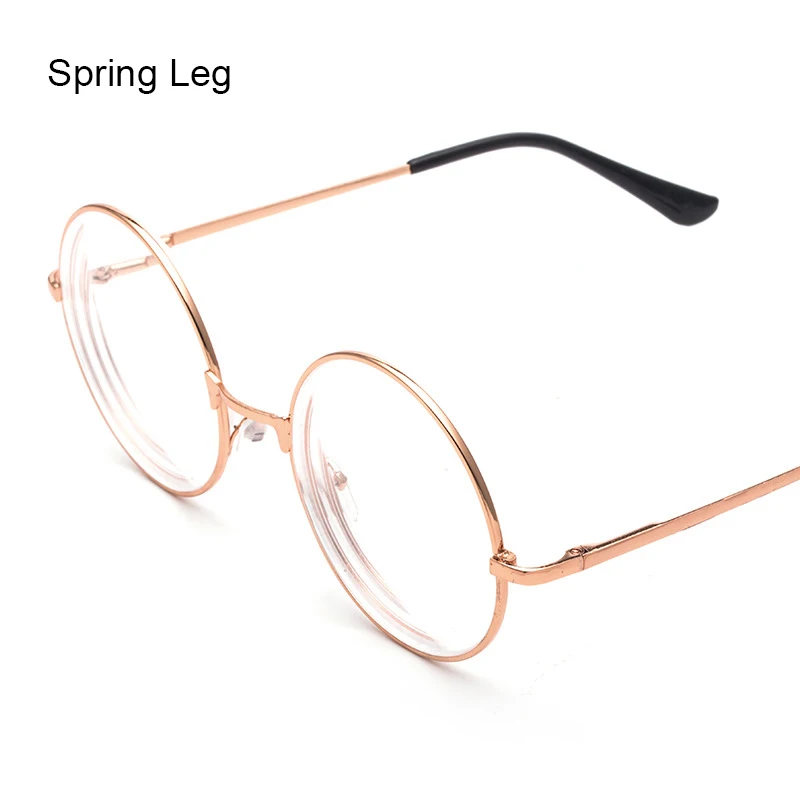 Очки с блокировкой голубой кожи прозрачные линзы большая круглая оправа очки
