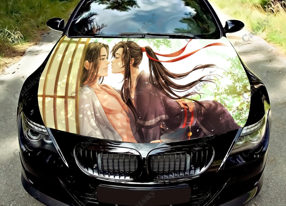 

Виниловая наклейка mo dao zu shi в стиле аниме, графическая наклейка, графическая наклейка с капюшоном для большинства транспортных средств, пользовательская графика