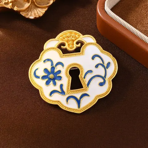 Эмалированная булавка с фарфоровым узором, брошь в виде бабочки и животного, значок на лацкане на рюкзаке, аксессуары для одежды, украшения ведьмы для женщин