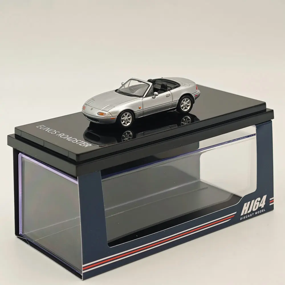 Хобби Япония 1/64 для EUNOS ROADSTER NA6CE с крышкой TONNEAU серебро HJ642025AS литые под давлением