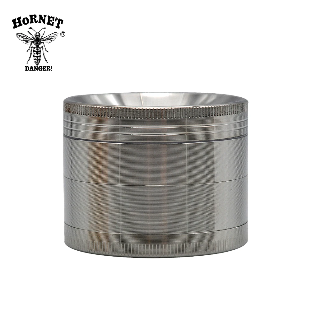 HORNET CNC Multi Functional Concave Herb 4 Parts 55 MM Zinc Alloy Spice Miller Chromium Crusher Moledor De Hierba images - 6