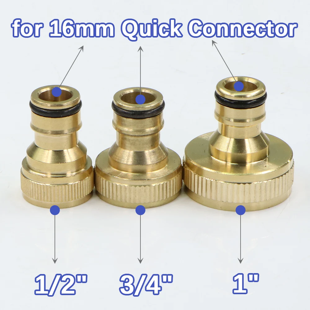 Прочный латунный быстроразъемный соединитель 1/2 дюйма 3/4 1 дюйм Женская Резьба BSP