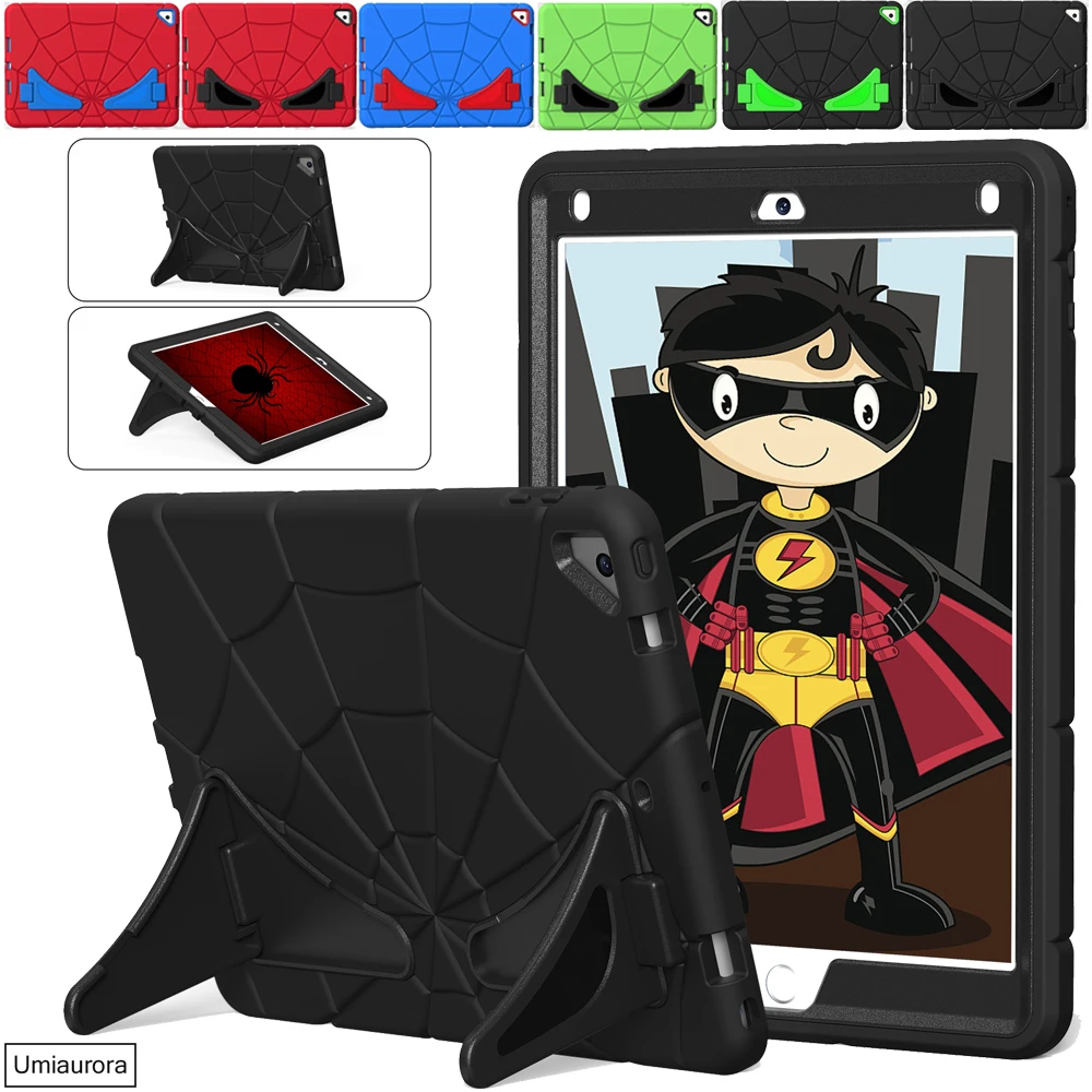 

Kids Shockproof Cases for IPad 5 6th 7th 8th 9th Gen 2021 Case Heavy Duty Rugged Cover for IPad Air 2 Pro 9.7 Tablet Stand Funda