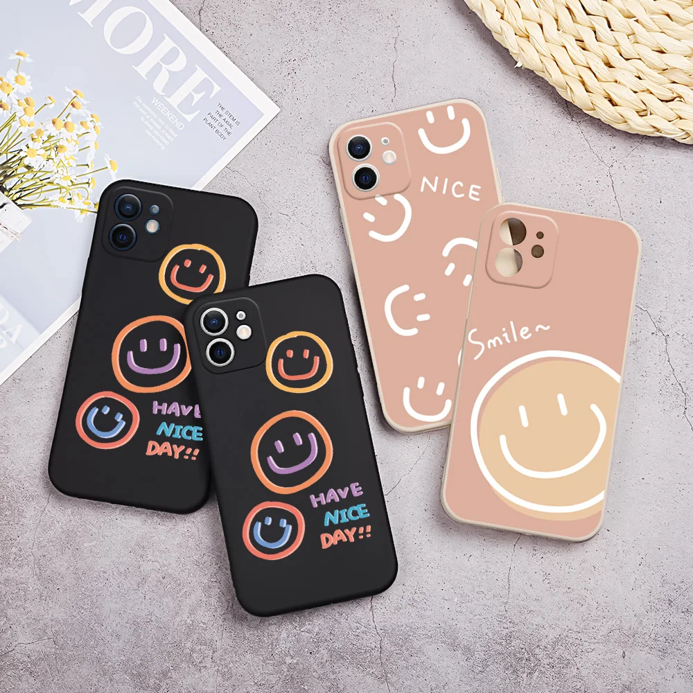 Чехол для телефона Huawei P50 P40 P30 P20 Pro чехол с боковым улыбкой P10 P9 Lite Защитная крышка