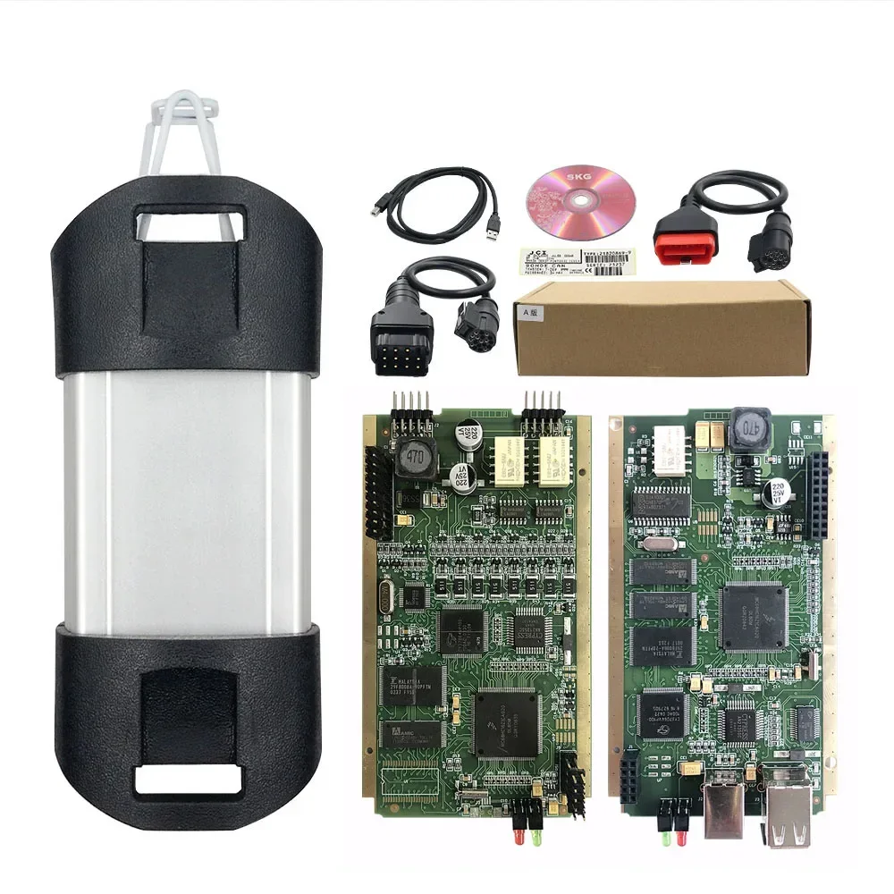 Лучший автомобильный диагностический сканер для Renault Can Clip V213, полные чипы CYPRESS AN2135SC/AN2136SC