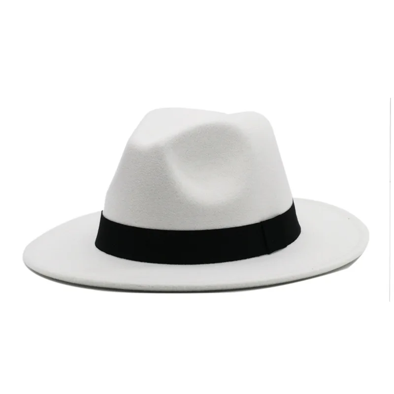 

Women's hat fedoras Men's warm panama hat headgear fashion designer chapel beach Luxury fascinator felt autumn black 2022 new