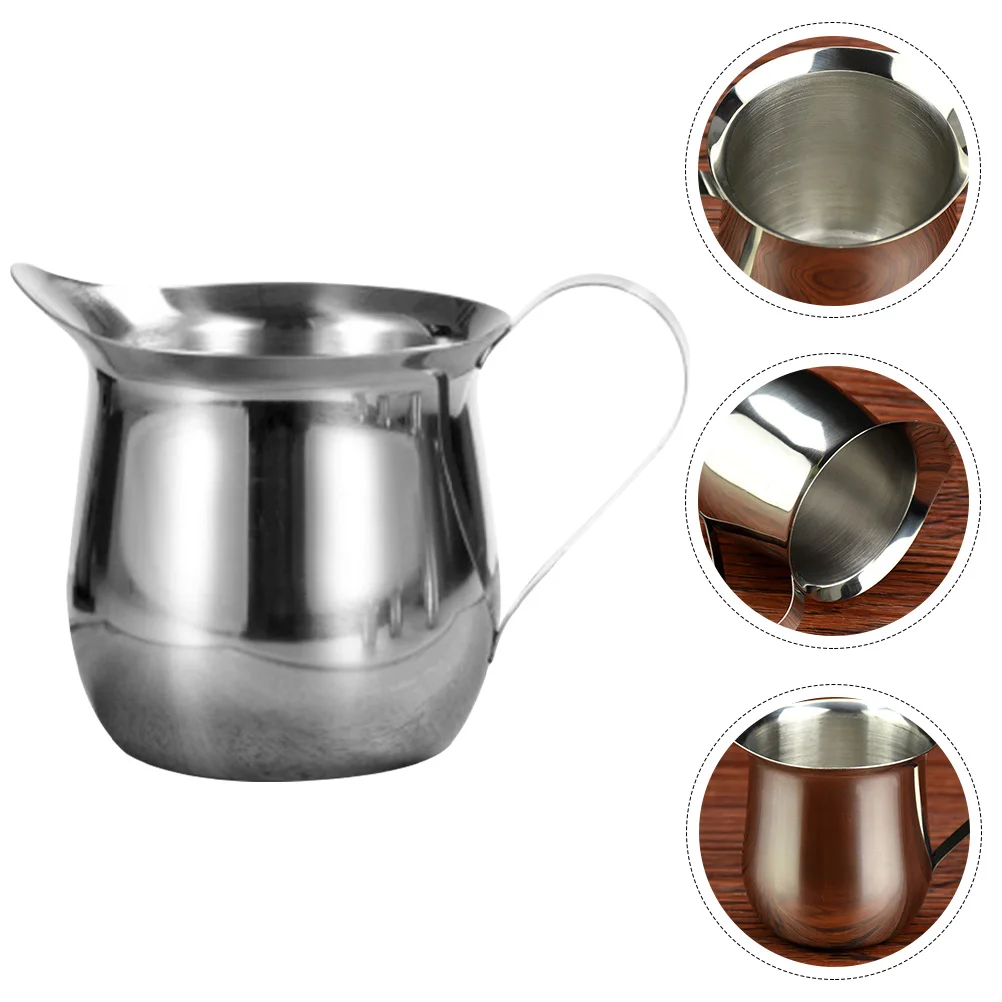 

Pitcher Cup Creamercoffee Jug Cups Frothing Mini Measuring Sauce Espresso Metal Stainless Pourer Jugslatte Steaming Steel Gravy