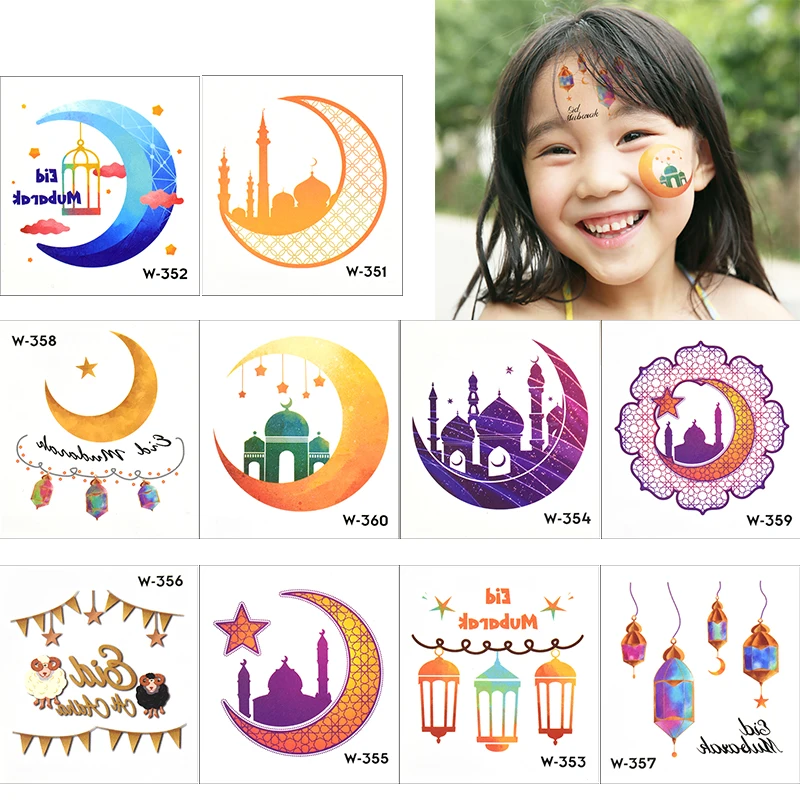 10/20 шт. наклейки-тату на лицо