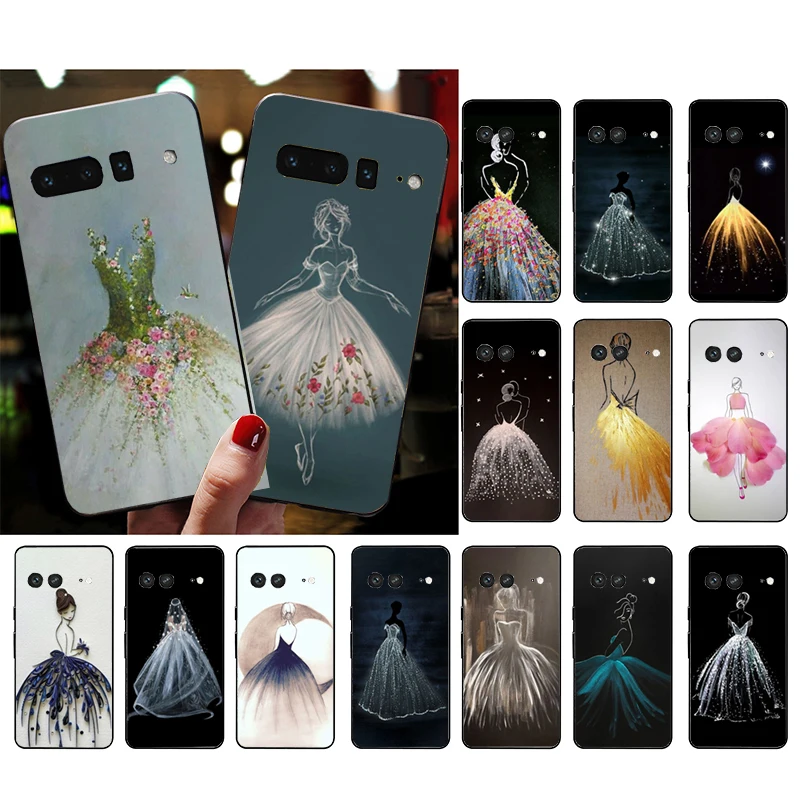 

Phone Case for Google Pixel 7 Pro 7 6A 6 Pro 5A 4A 3A Pixel 4 XL Pixel 5 6 4 3 XL 3A XL 2 XL Wedding Dress Girl Case
