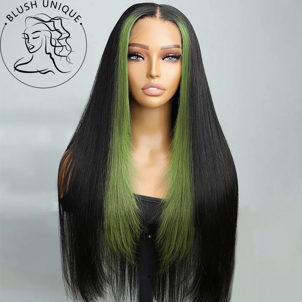 

Green Wig Layered Lace Front Wigs Synthetic Glueless Wig Copper Red Lace Wigs For Women Layered Cut Wig Straight T Part Lace Wig